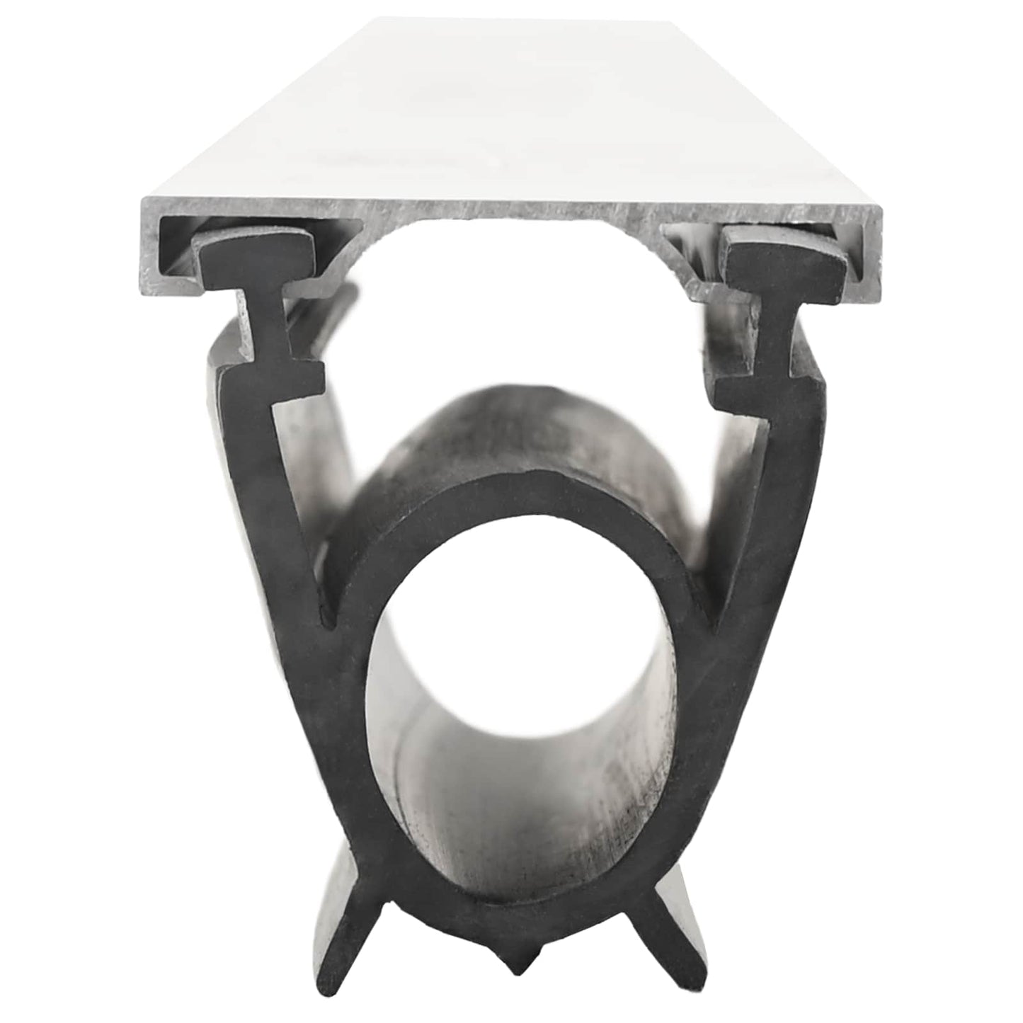 vidaXL Σφράγιση Πόρτας Γκαράζ Μαύρο 41 x 33 mm 2,5 μ PVC