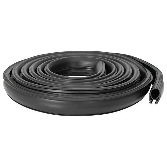 vidaXL Σφράγιση Πόρτας Γκαράζ Μαύρο 41 x 33 mm 3 μ PVC