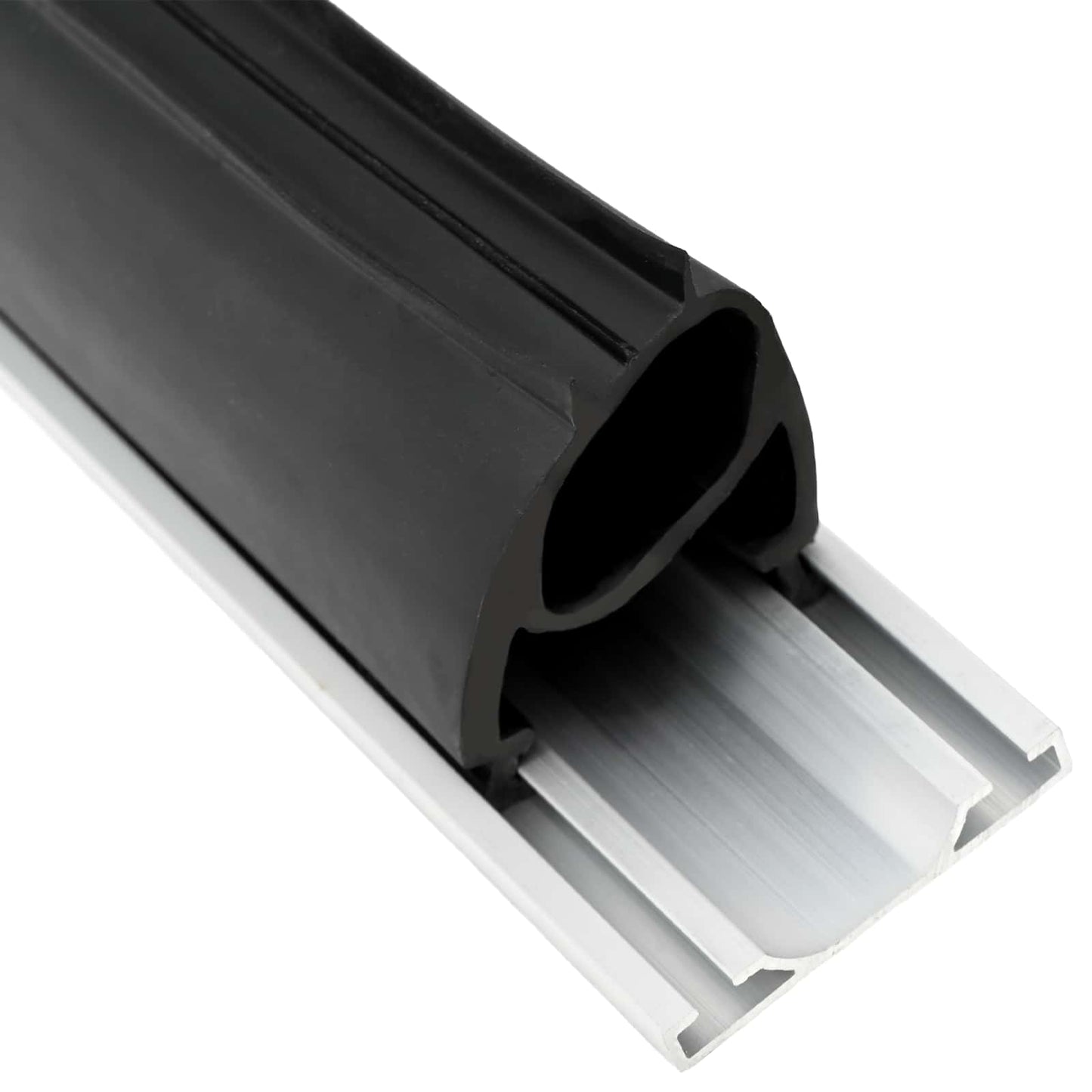 vidaXL Σφράγιση Πόρτας Γκαράζ Μαύρο 41 x 33 mm 5 μ PVC
