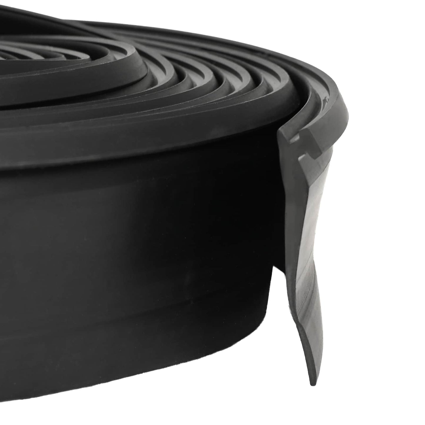 vidaXL Σφράγιση Πόρτας Γκαράζ Μαύρο 52 x 2 mm 3,5 μ PVC