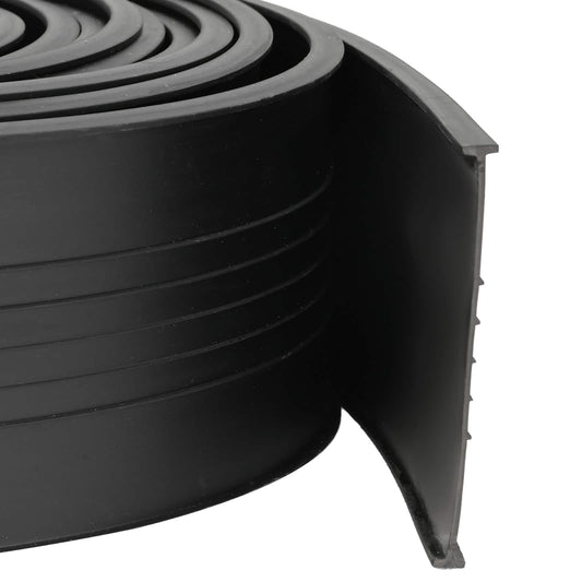 vidaXL Σφράγιση Πόρτας Γκαράζ Μαύρο 70 x 6 mm 3 μ PVC