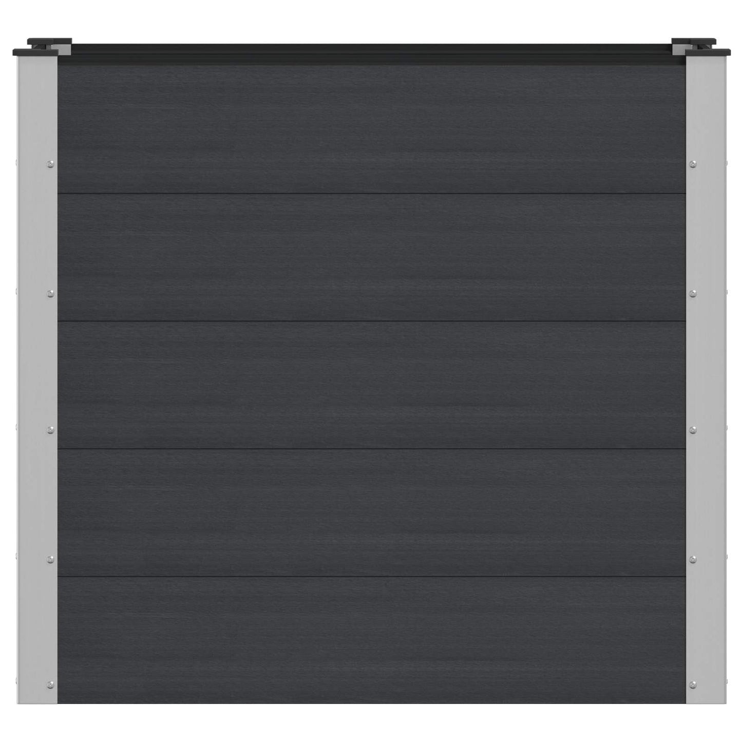 vidaXL Υπερυψωμένη Ζαρντινιέρα Μαύρο 100 x 50 x 91 cm