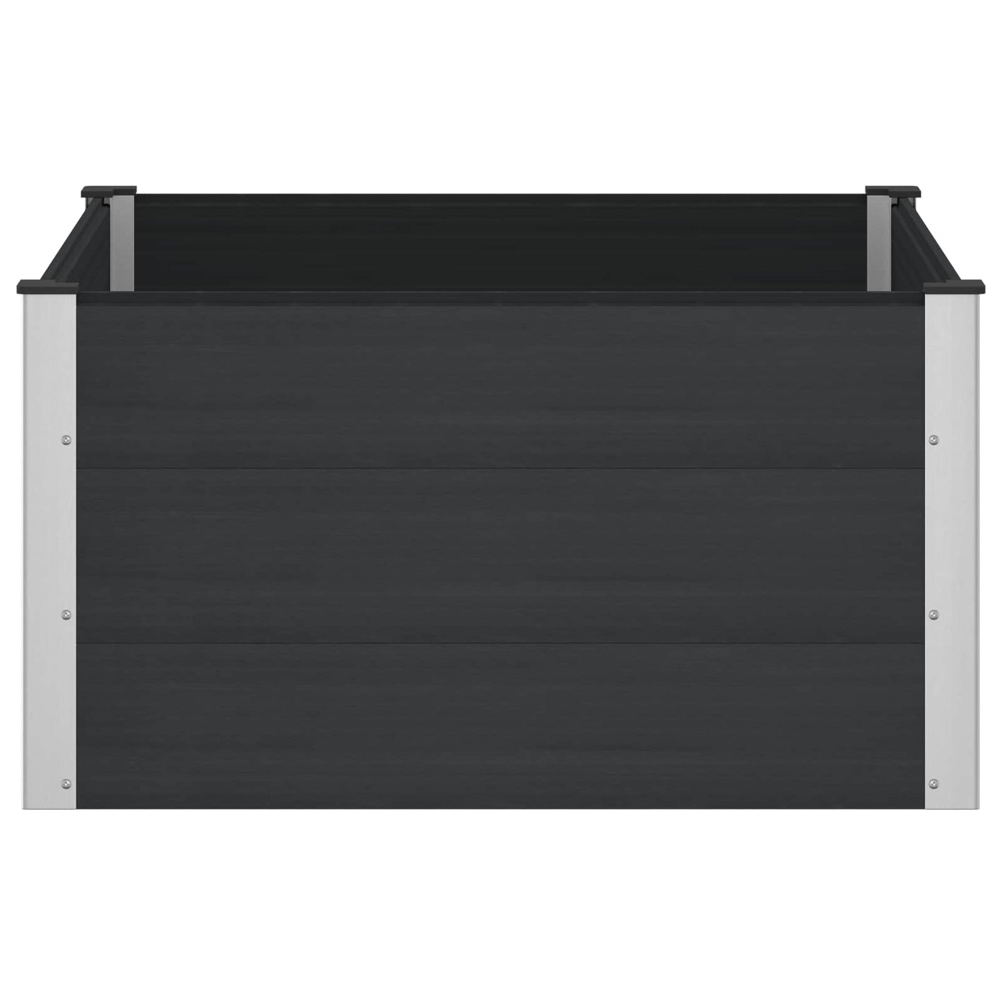 vidaXL Υπερυψωμένη Ζαρντινιέρα Μαύρο 100 x 100 x 54 cm