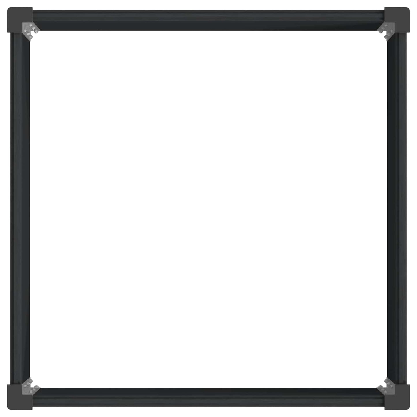 vidaXL Υπερυψωμένη Ζαρντινιέρα Μαύρο 100 x 100 x 54 cm