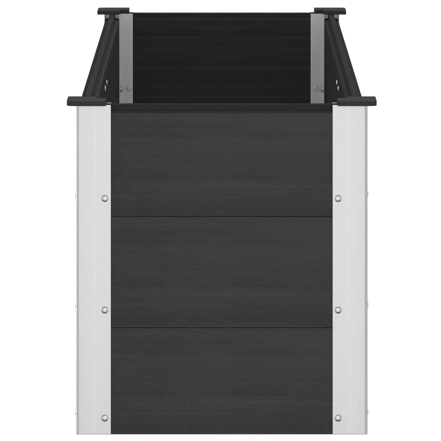 vidaXL Υπερυψωμένη Ζαρντινιέρα Μαύρο 150 x 50 x 54 cm