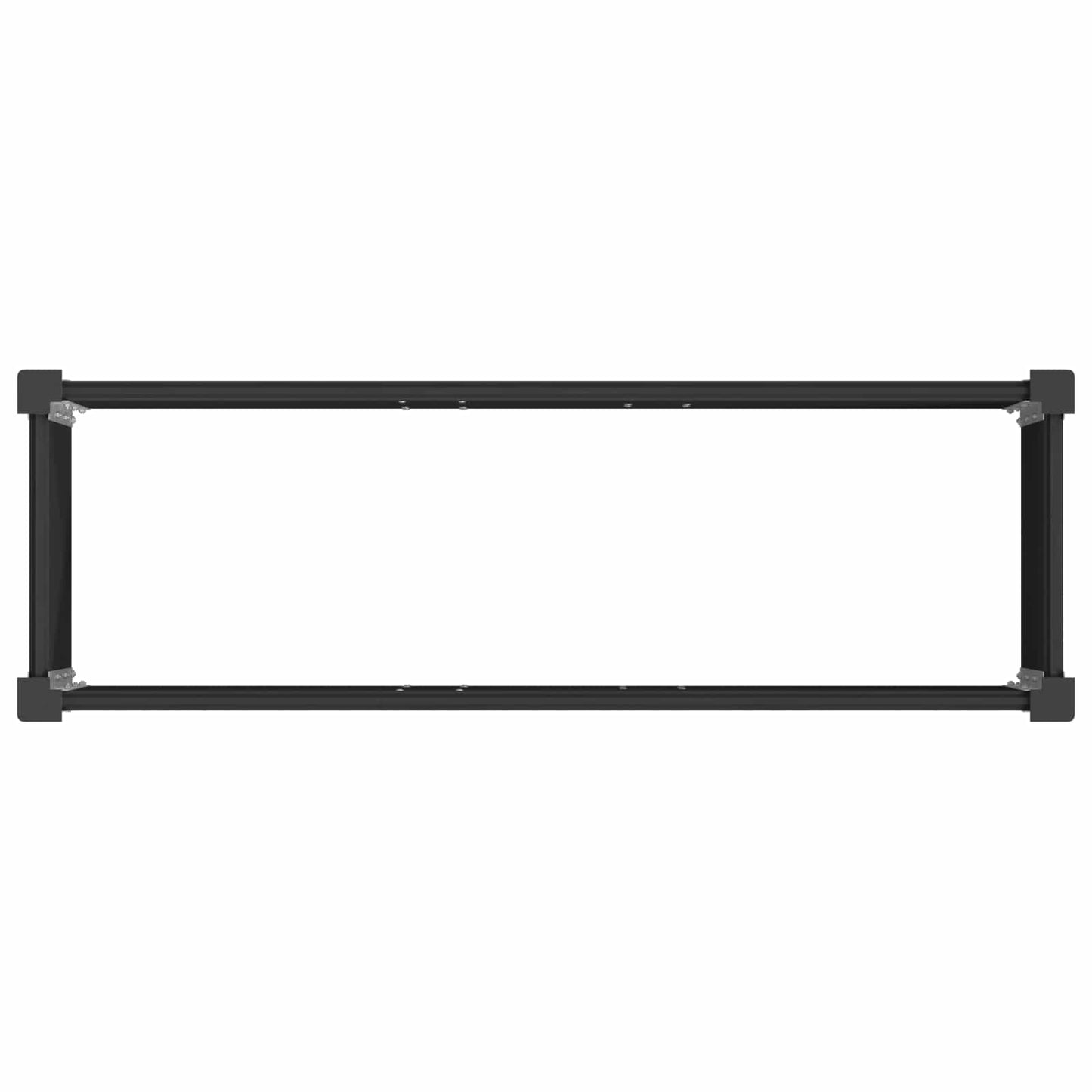 vidaXL Υπερυψωμένη Ζαρντινιέρα Μαύρο 150 x 50 x 54 cm