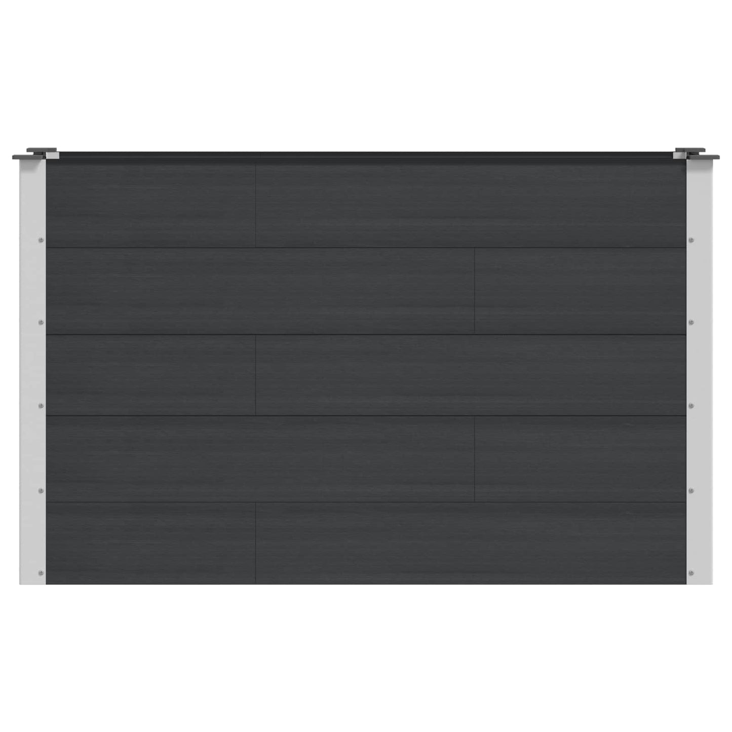 vidaXL Υπερυψωμένη Ζαρντινιέρα Μαύρο 150 x 50 x 91 cm