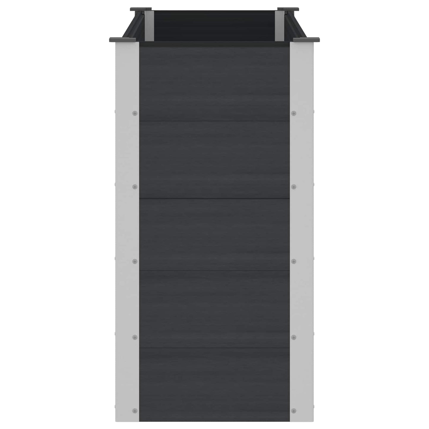 vidaXL Υπερυψωμένη Ζαρντινιέρα Μαύρο 150 x 50 x 91 cm