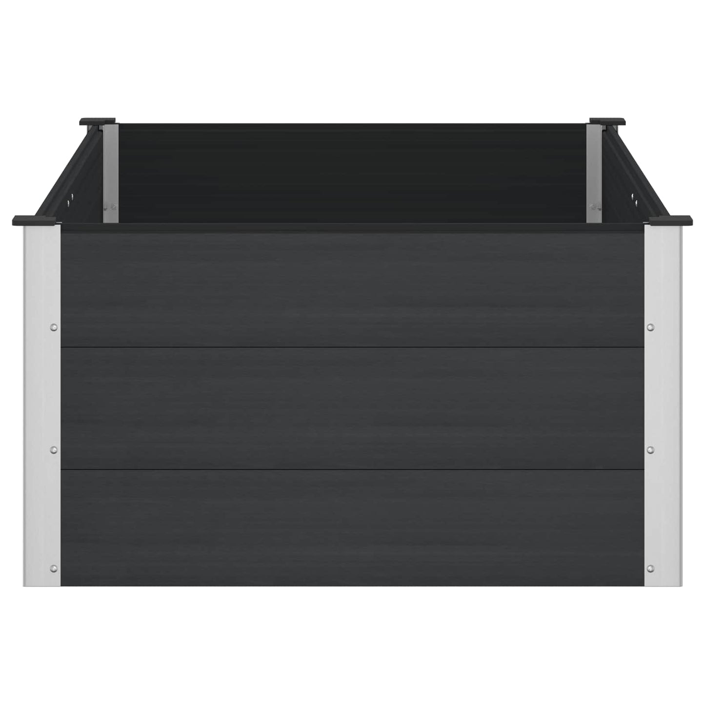 vidaXL Υπερυψωμένη Ζαρντινιέρα Μαύρο 150 x 100 x 54 cm