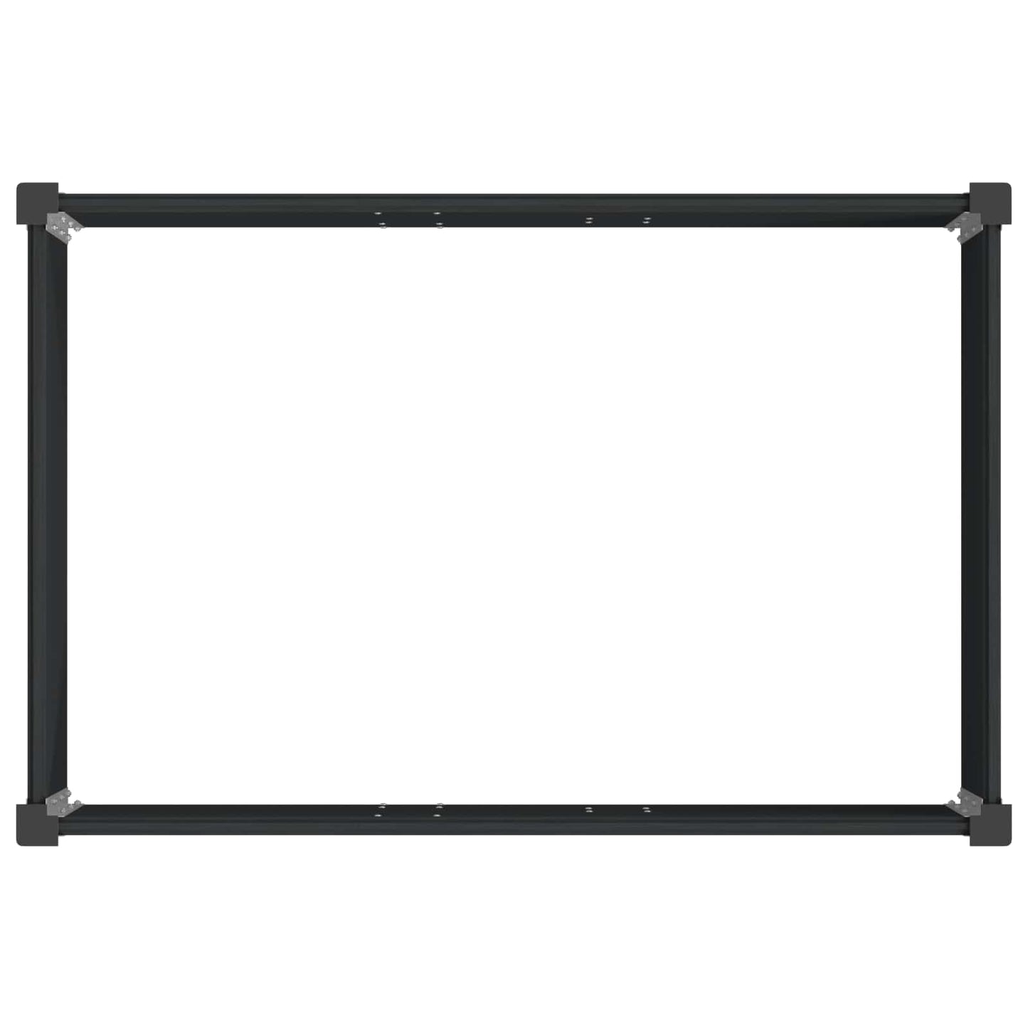 vidaXL Υπερυψωμένη Ζαρντινιέρα Μαύρο 150 x 100 x 54 cm