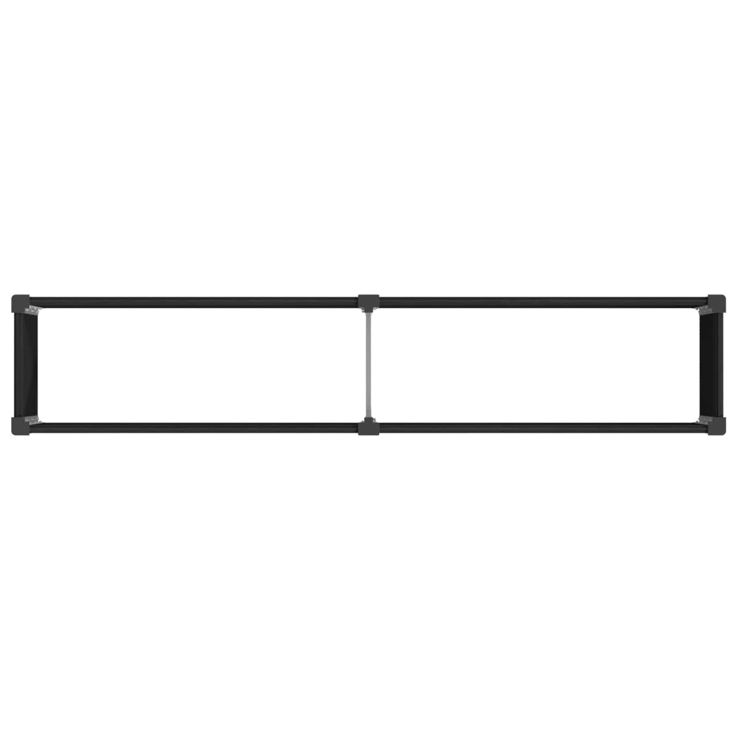 vidaXL Υπερυψωμένη Ζαρντινιέρα Μαύρο 250 x 50 x 54 cm