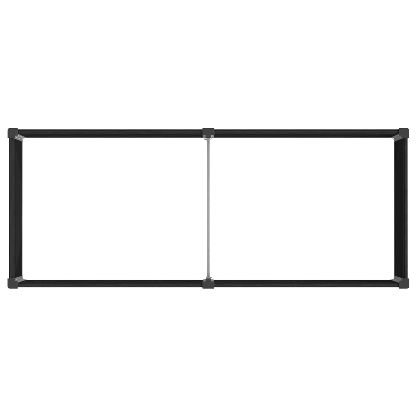 vidaXL Υπερυψωμένη Ζαρντινιέρα Μαύρο 250 x 100 x 54 cm