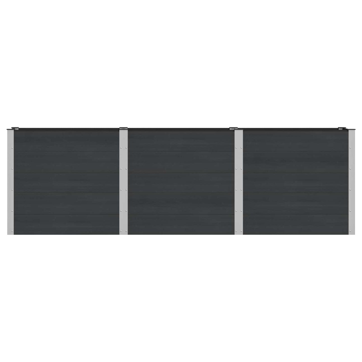 vidaXL Υπερυψωμένη Ζαρντινιέρα Μαύρο 300 x 50 x 91 cm