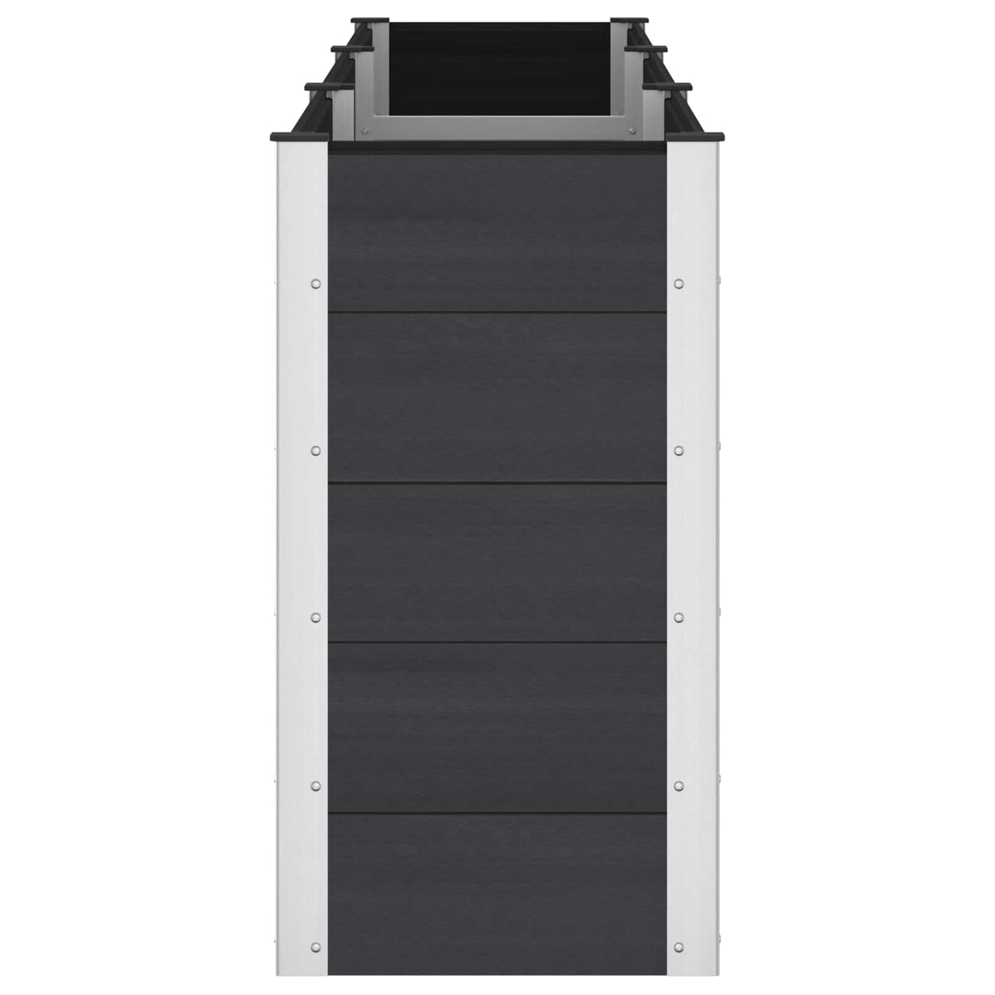 vidaXL Υπερυψωμένη Ζαρντινιέρα Μαύρο 300 x 50 x 91 cm