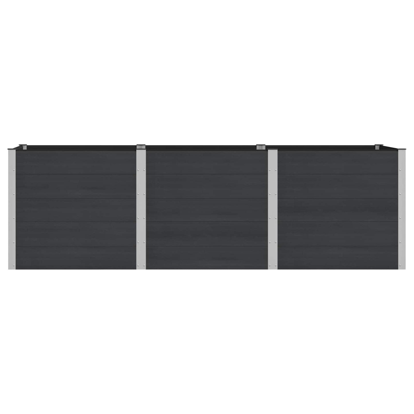 vidaXL Υπερυψωμένη Ζαρντινιέρα Μαύρο 300 x 100 x 91 cm