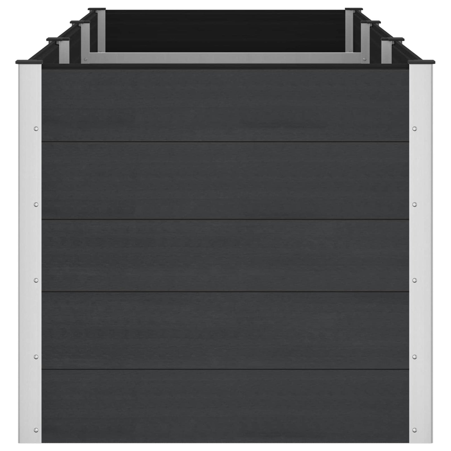 vidaXL Υπερυψωμένη Ζαρντινιέρα Μαύρο 300 x 100 x 91 cm