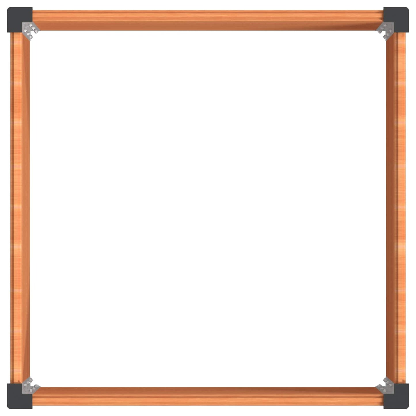 vidaXL Υπερυψωμένη Ζαρντινιέρα Καφέ 100 x 100 x 54 cm