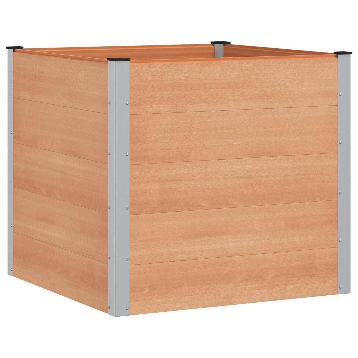 vidaXL Υπερυψωμένη Ζαρντινιέρα Καφέ 100 x 100 x 91 cm