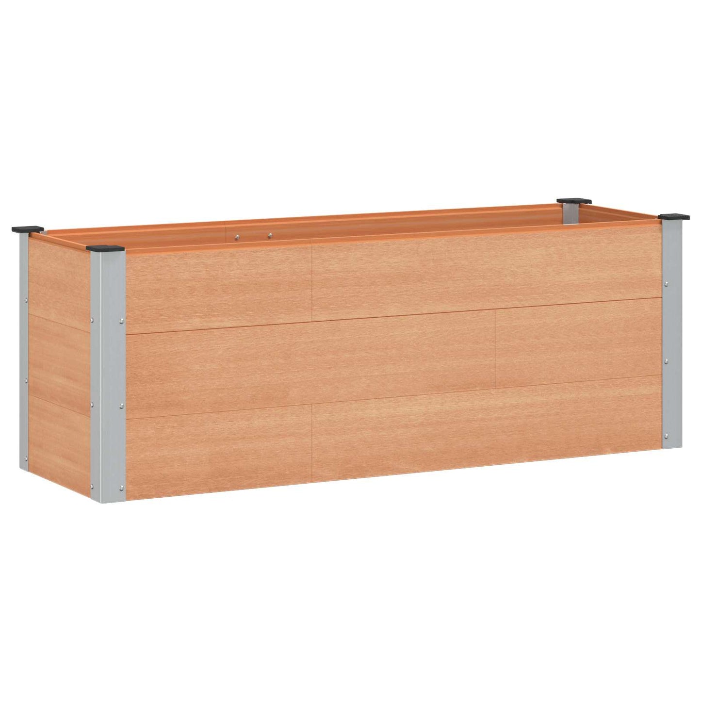 vidaXL Υπερυψωμένη Ζαρντινιέρα Καφέ 150 x 50 x 54 cm