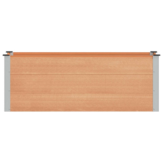vidaXL Υπερυψωμένη Ζαρντινιέρα Καφέ 150 x 50 x 54 cm