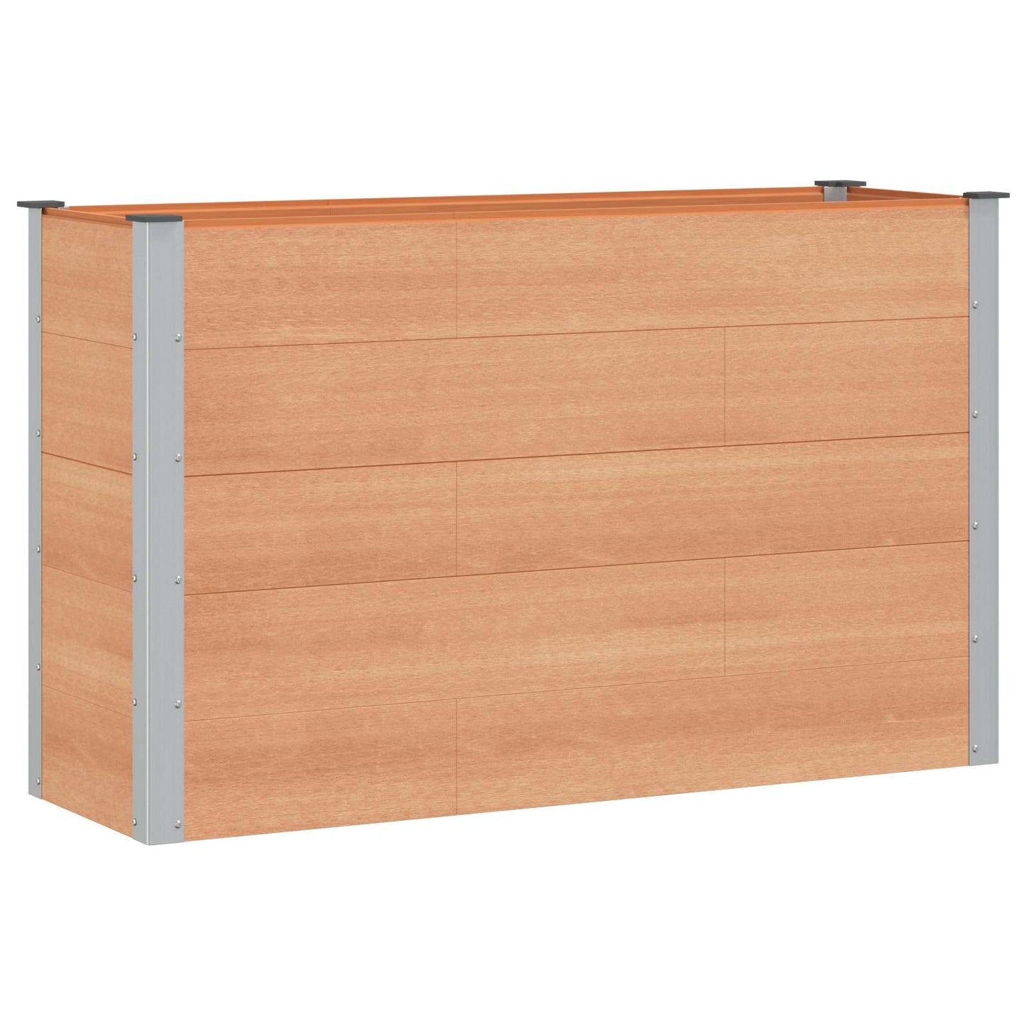 vidaXL Υπερυψωμένη Ζαρντινιέρα Καφέ 150 x 50 x 91 cm