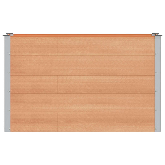 vidaXL Υπερυψωμένη Ζαρντινιέρα Καφέ 150 x 50 x 91 cm