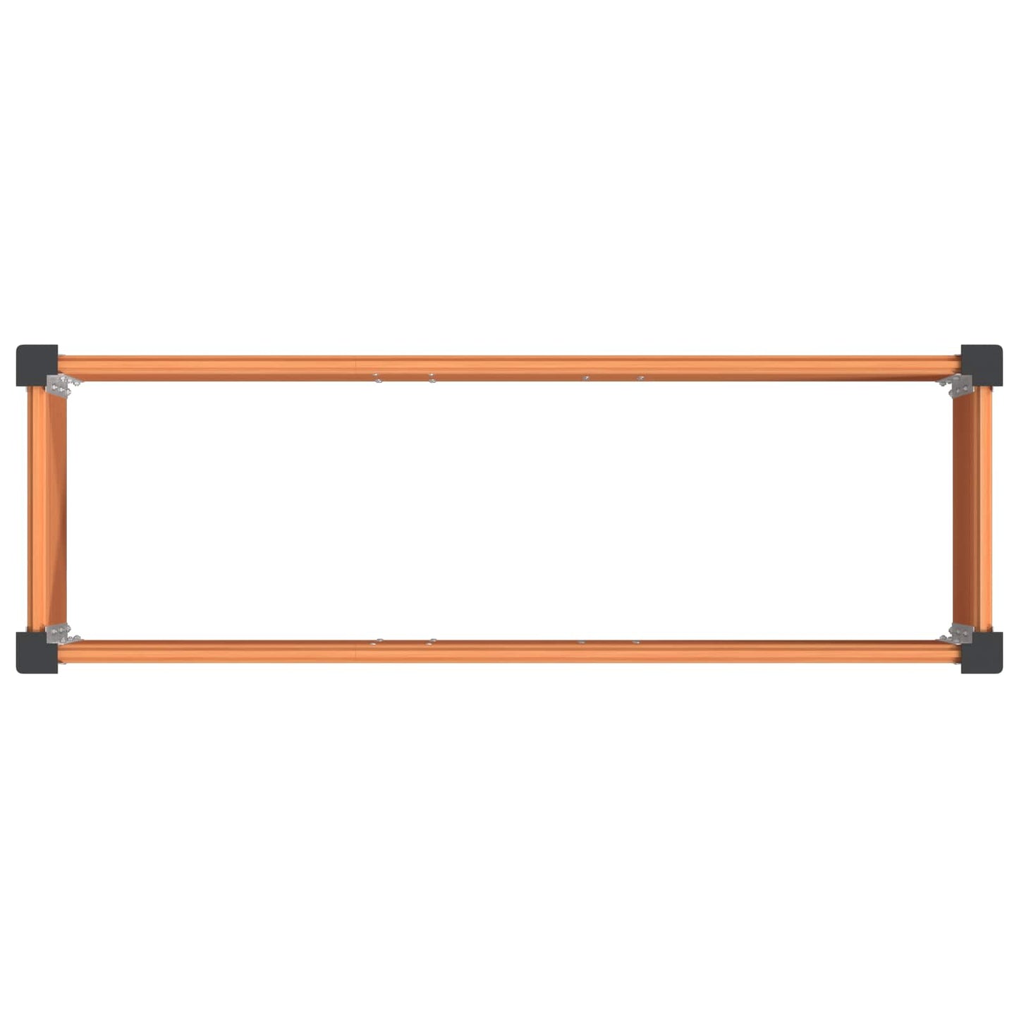 vidaXL Υπερυψωμένη Ζαρντινιέρα Καφέ 150 x 50 x 91 cm