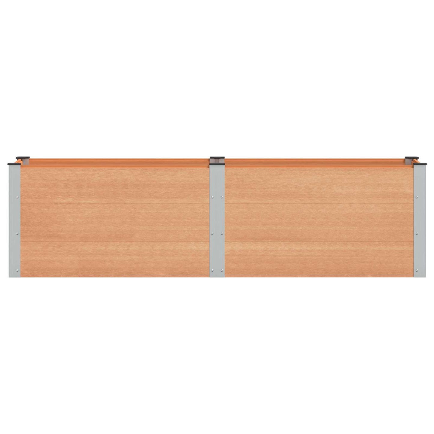 vidaXL Υπερυψωμένη Ζαρντινιέρα Καφέ 200 x 50 x 54 cm