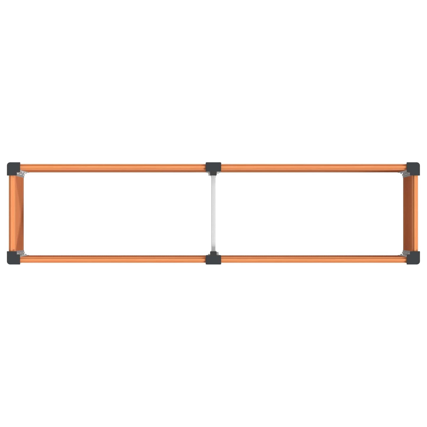 vidaXL Υπερυψωμένη Ζαρντινιέρα Καφέ 200 x 50 x 54 cm