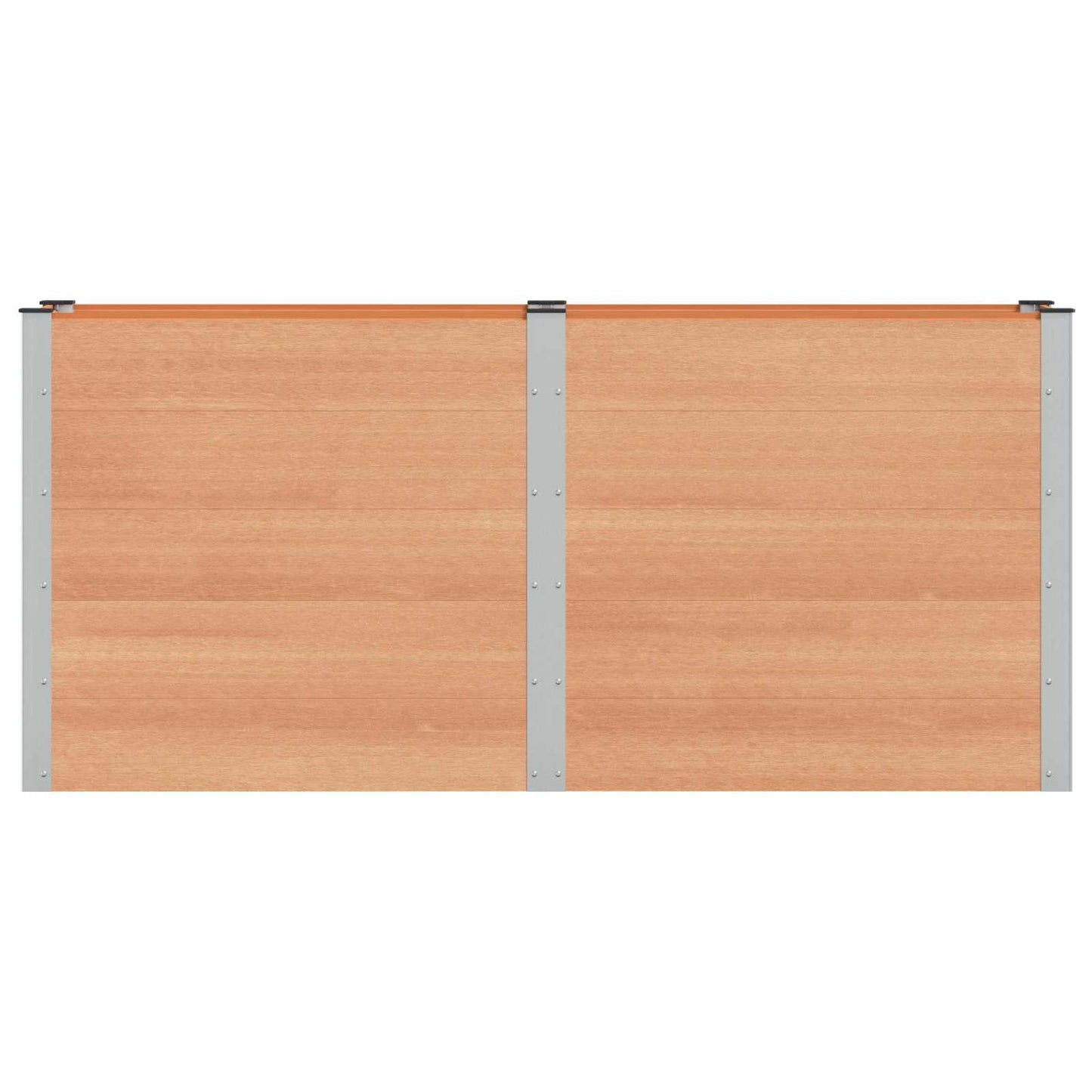 vidaXL Υπερυψωμένη Ζαρντινιέρα Καφέ 200 x 50 x 91 cm