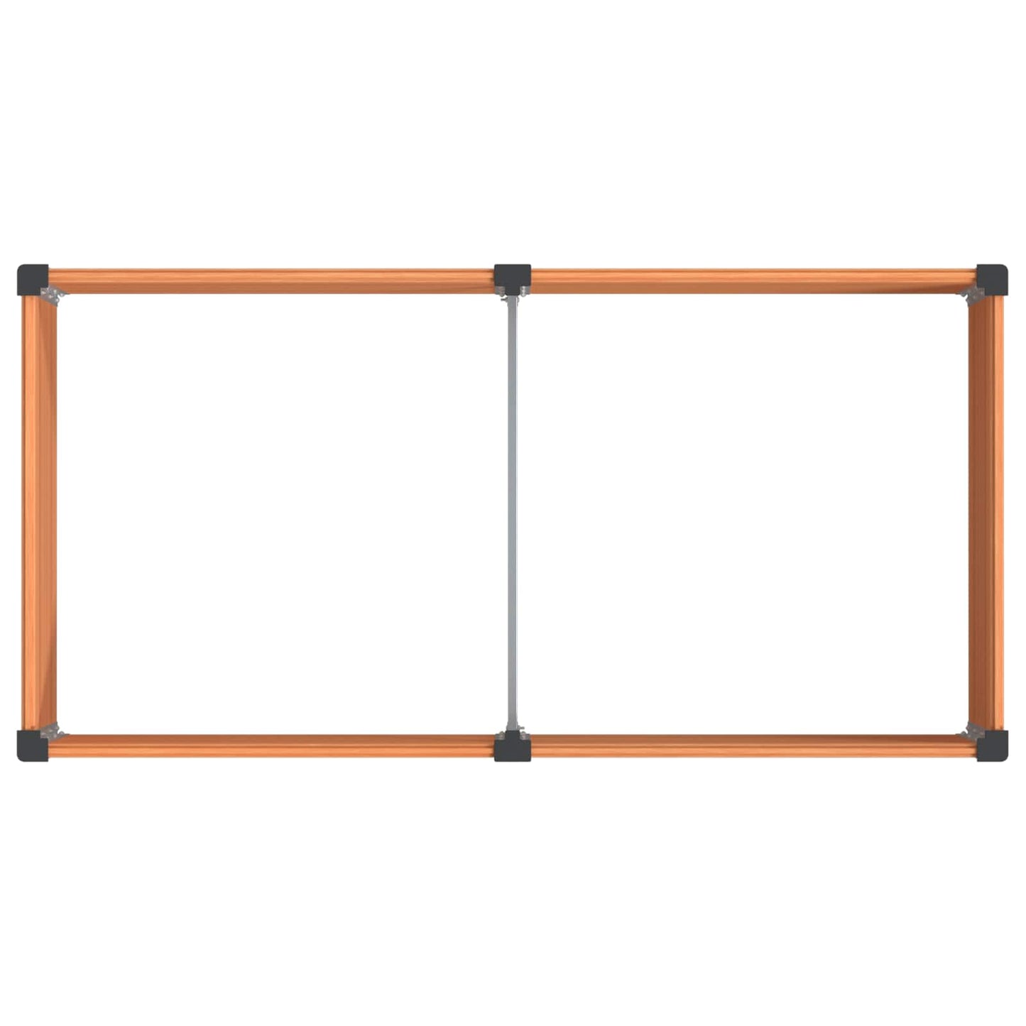 vidaXL Υπερυψωμένη Ζαρντινιέρα Καφέ 200 x 100 x 54 cm