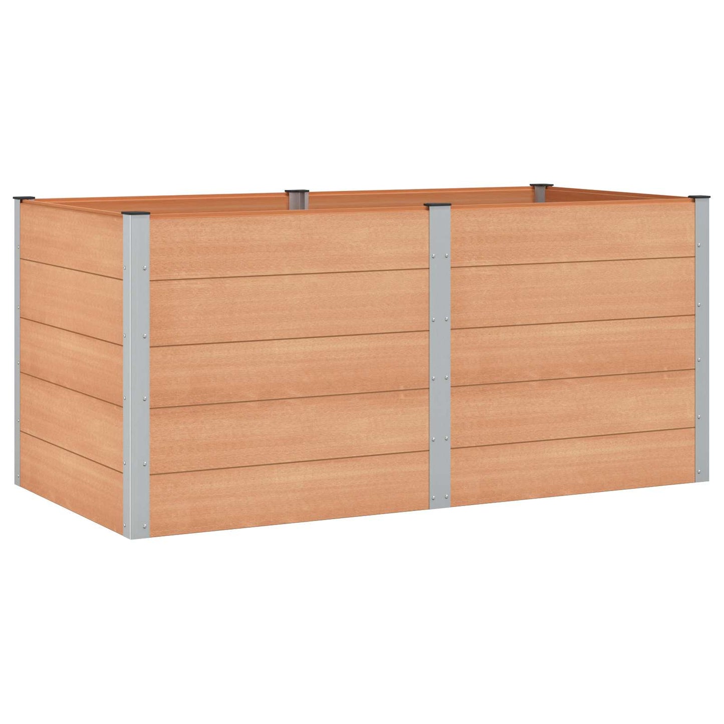 vidaXL Υπερυψωμένη Ζαρντινιέρα Καφέ 200 x 100 x 91 εκ