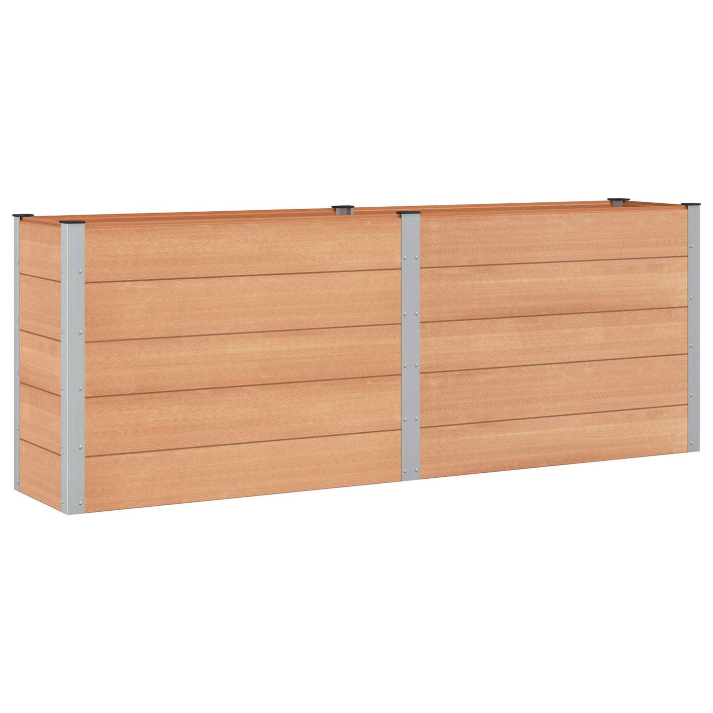 vidaXL Υπερυψωμένη Ζαρντινιέρα Καφέ 250 x 50 x 91 εκ