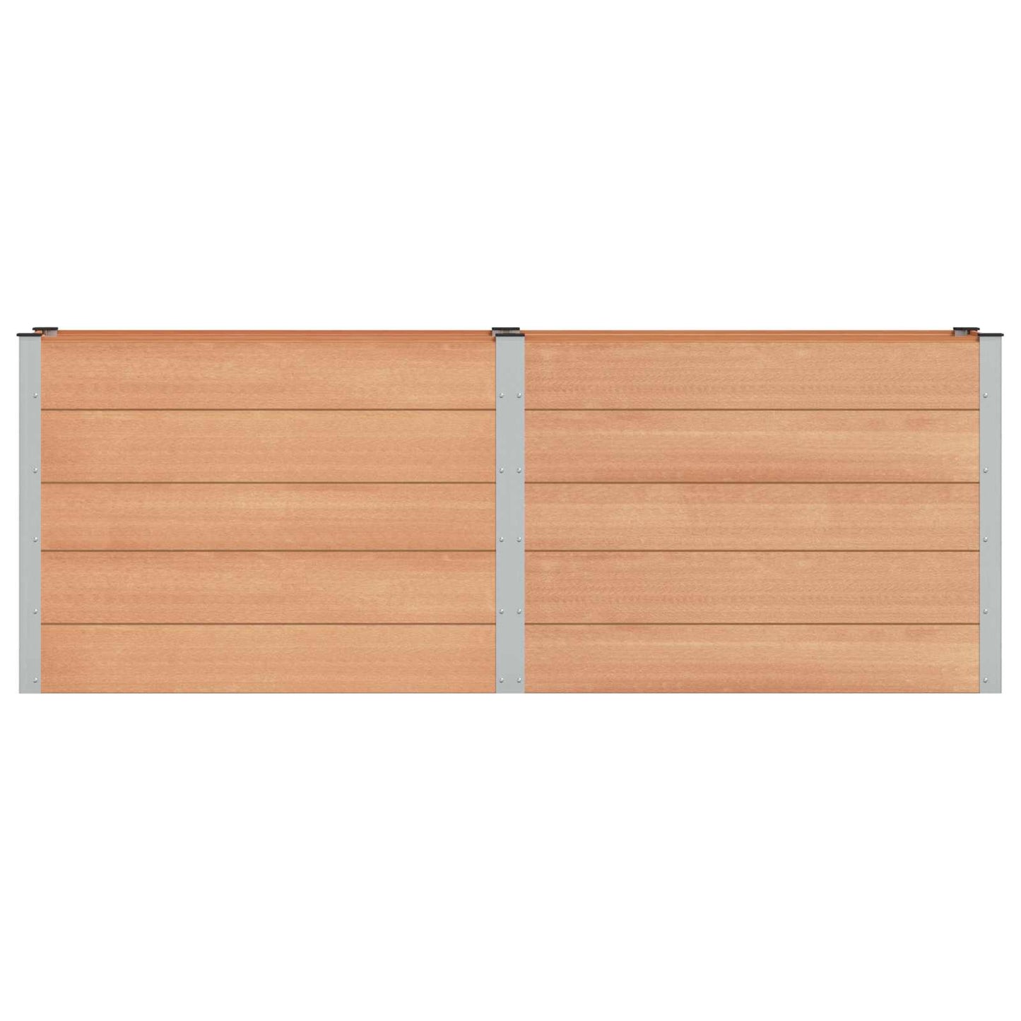 vidaXL Υπερυψωμένη Ζαρντινιέρα Καφέ 250 x 50 x 91 εκ