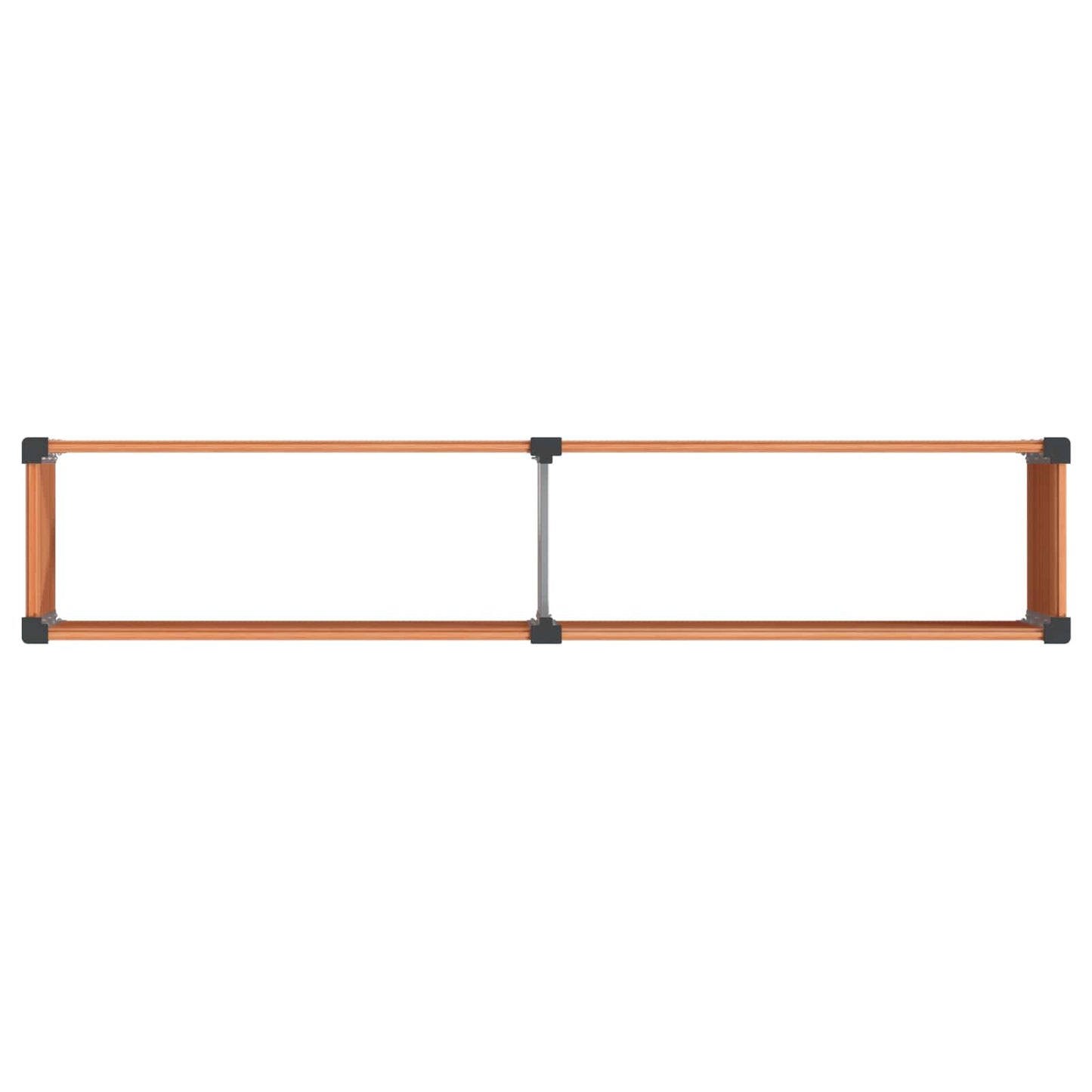 vidaXL Υπερυψωμένη Ζαρντινιέρα Καφέ 250 x 50 x 91 εκ