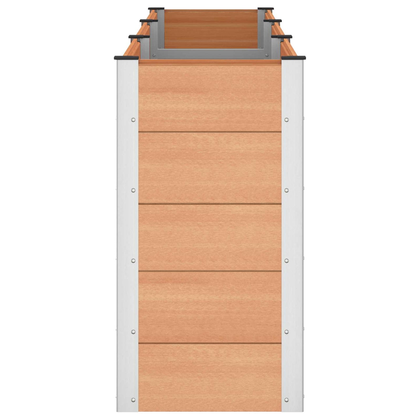 vidaXL Υπερυψωμένη Ζαρντινιέρα Καφέ 300 x 50 x 91 cm