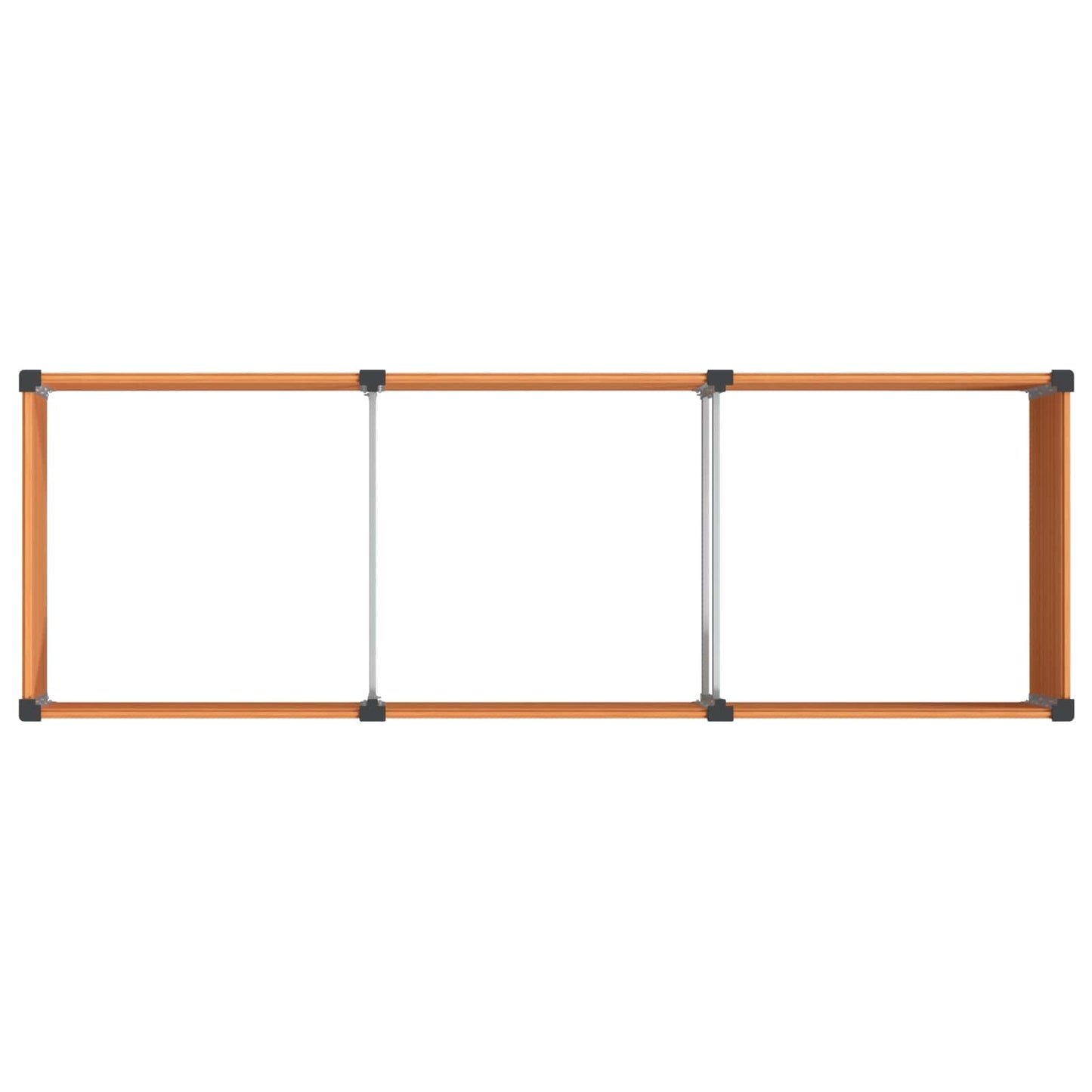 vidaXL Υπερυψωμένη Ζαρντινιέρα Καφέ 300 x 100 x 54 cm