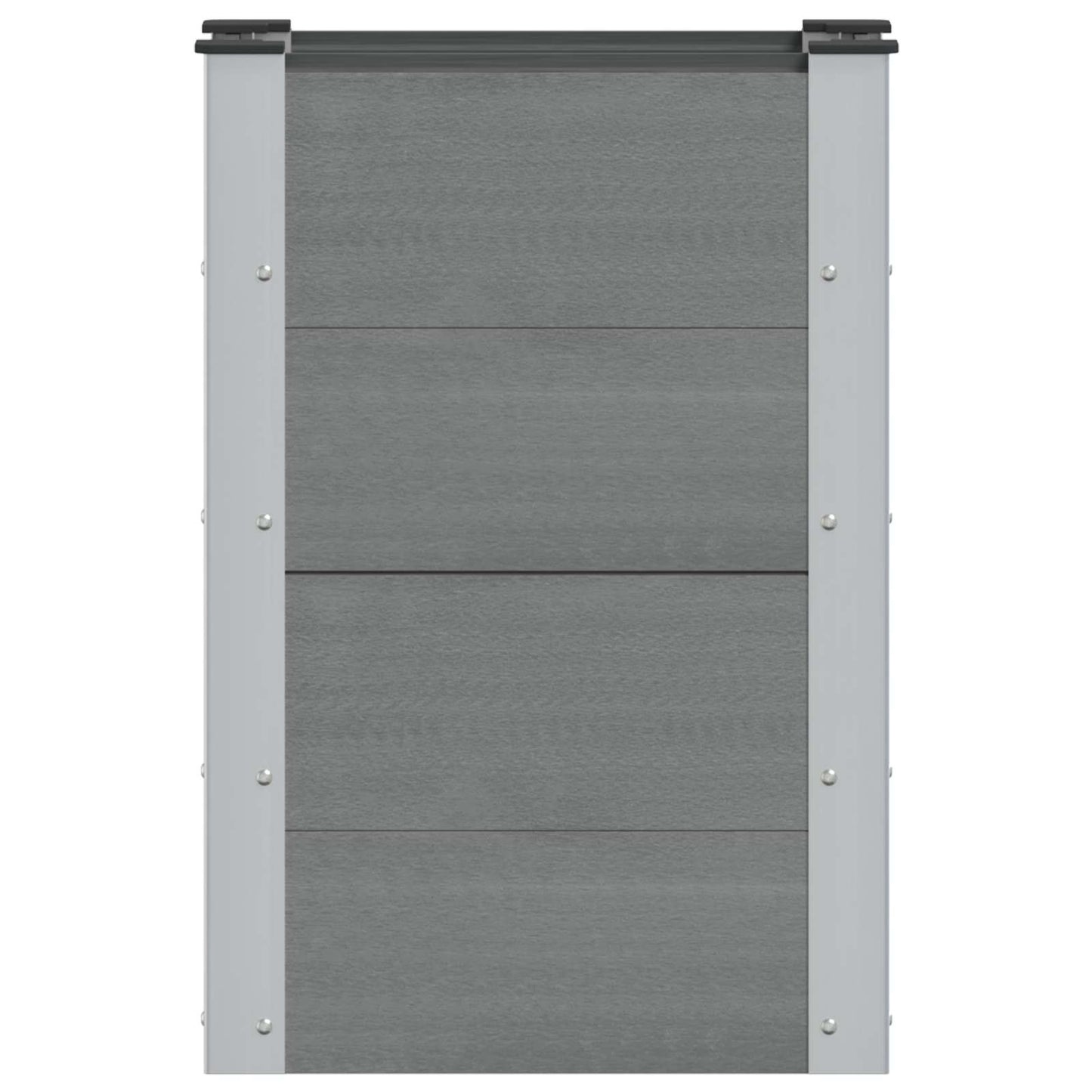 vidaXL Υπερυψωμένη Ζαρντινιέρα Γκρι 50 x 30 x 72 εκ