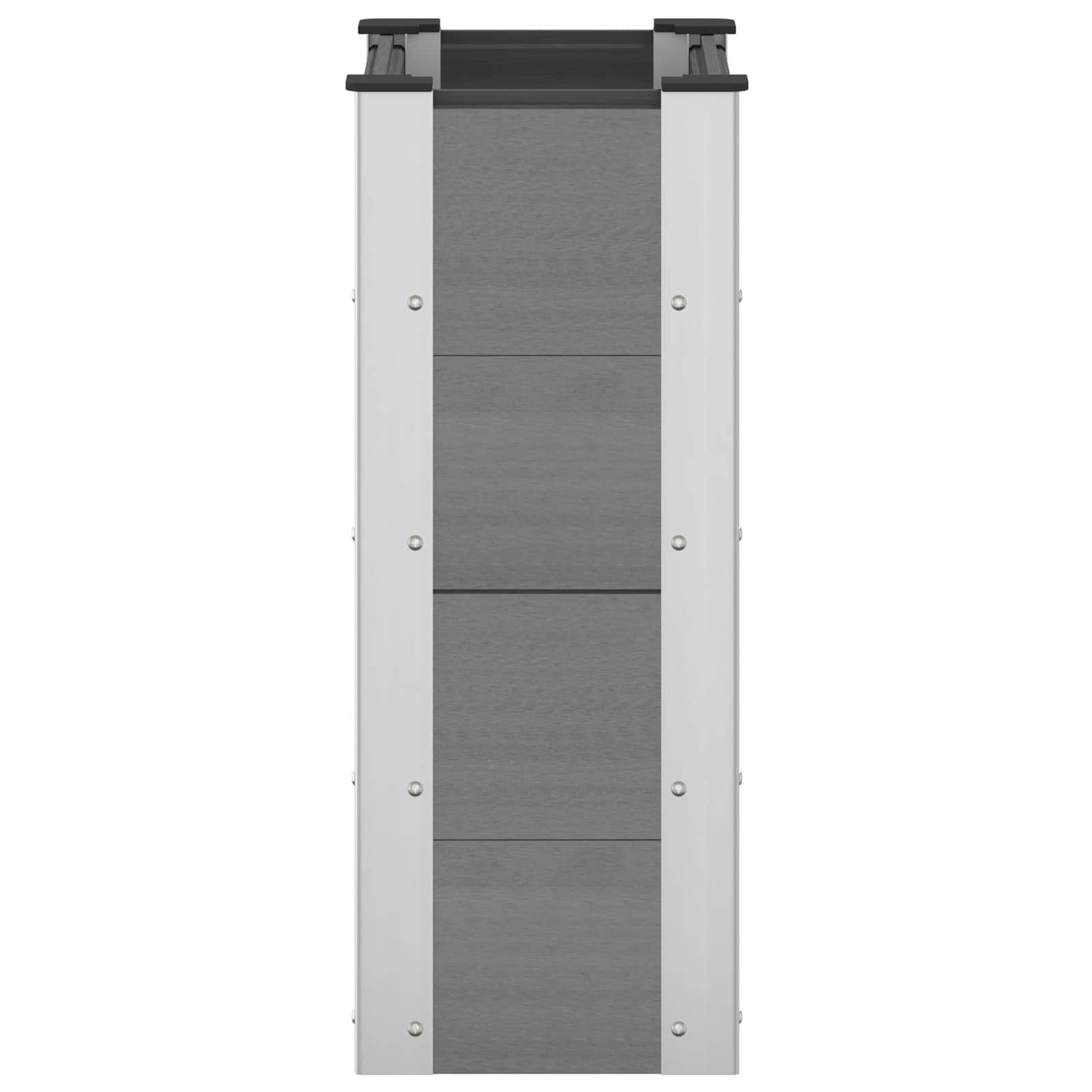 vidaXL Υπερυψωμένη Ζαρντινιέρα Γκρι 50 x 30 x 72 εκ