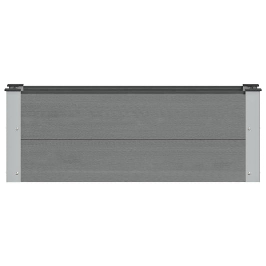 vidaXL Υπερυψωμένη Ζαρντινιέρα Γκρι 100 x 30 x 36 εκ