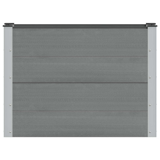 vidaXL Υπερυψωμένη Ζαρντινιέρα Γκρι 100 x 30 x 72 εκ