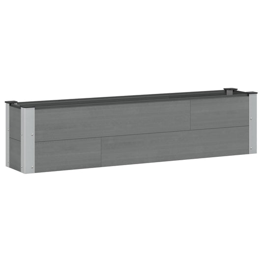 vidaXL Υπερυψωμένη Ζαρντινιέρα Γκρι 150 x 30 x 36 εκ