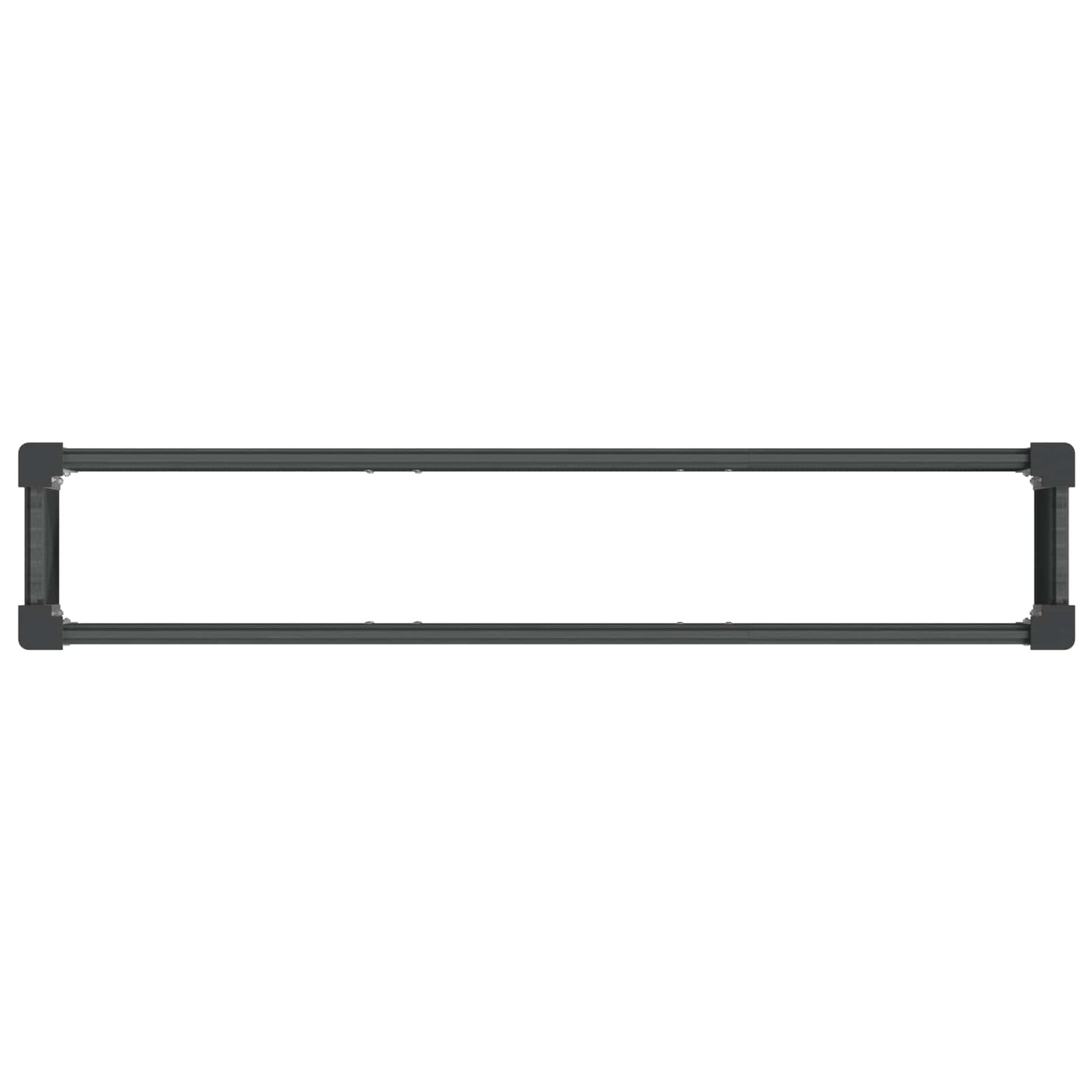 vidaXL Υπερυψωμένη Ζαρντινιέρα Γκρι 150 x 30 x 36 εκ