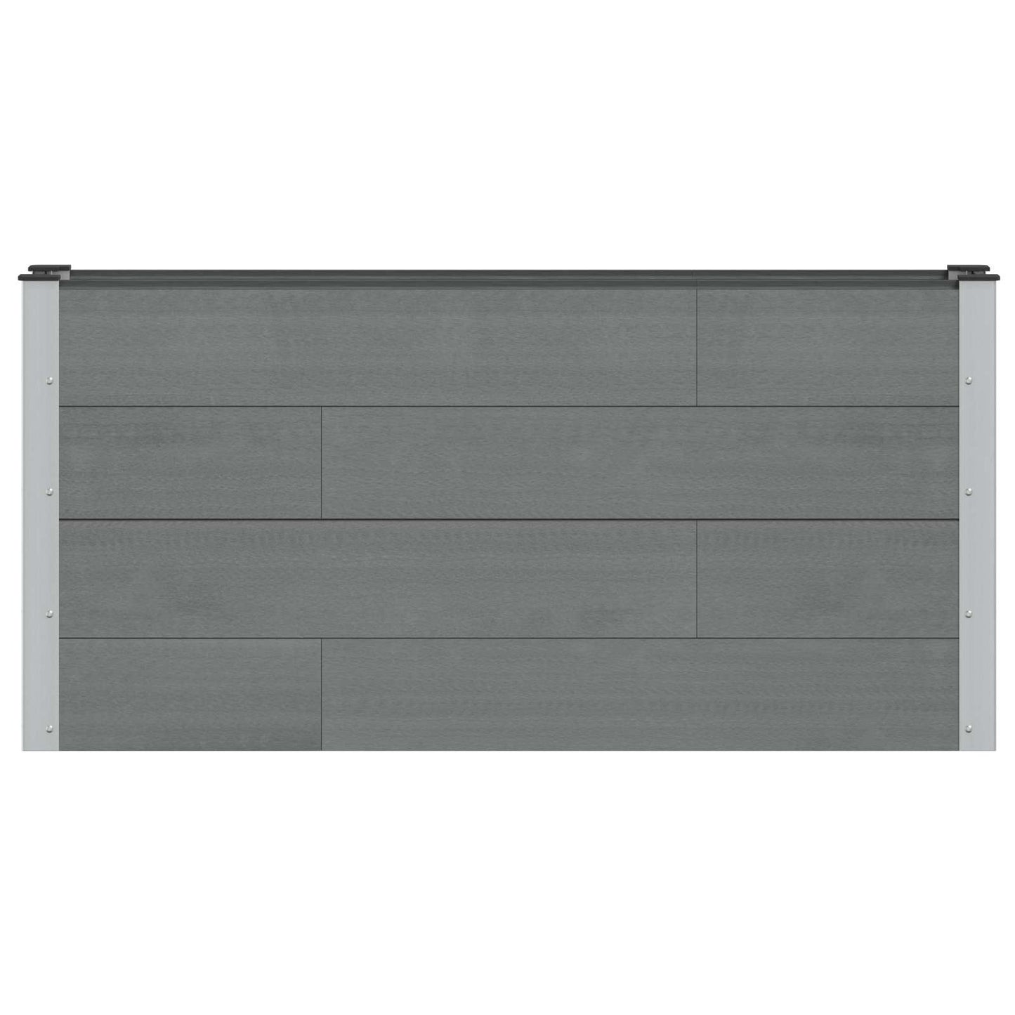 vidaXL Υπερυψωμένη Ζαρντινιέρα Γκρι 150 x 30 x 72 εκ
