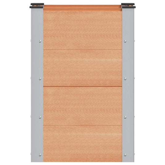 vidaXL Υπερυψωμένη Ζαρντινιέρα Καφέ 50 x 30 x 72 εκ