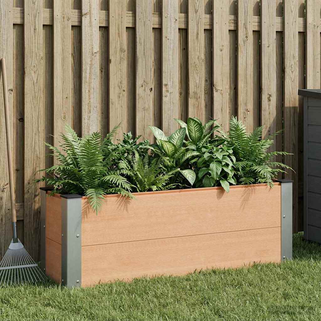 vidaXL Υπερυψωμένη Ζαρντινιέρα Καφέ 100 x 30 x 36 cm