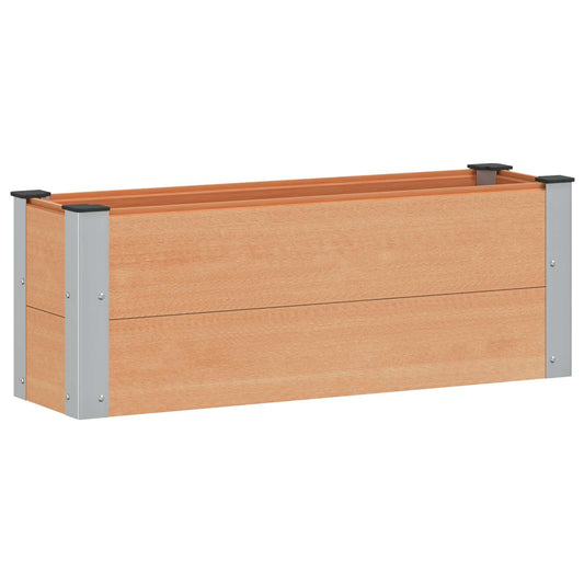 vidaXL Υπερυψωμένη Ζαρντινιέρα Καφέ 100 x 30 x 36 cm