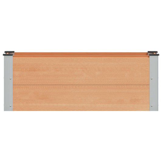 vidaXL Υπερυψωμένη Ζαρντινιέρα Καφέ 100 x 30 x 36 cm