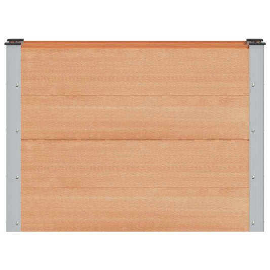 vidaXL Υπερυψωμένη Ζαρντινιέρα Καφέ 100 x 30 x 72 εκ