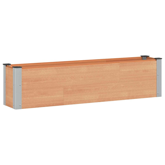vidaXL Υπερυψωμένη Ζαρντινιέρα Καφέ 150 x 30 x 36 εκ
